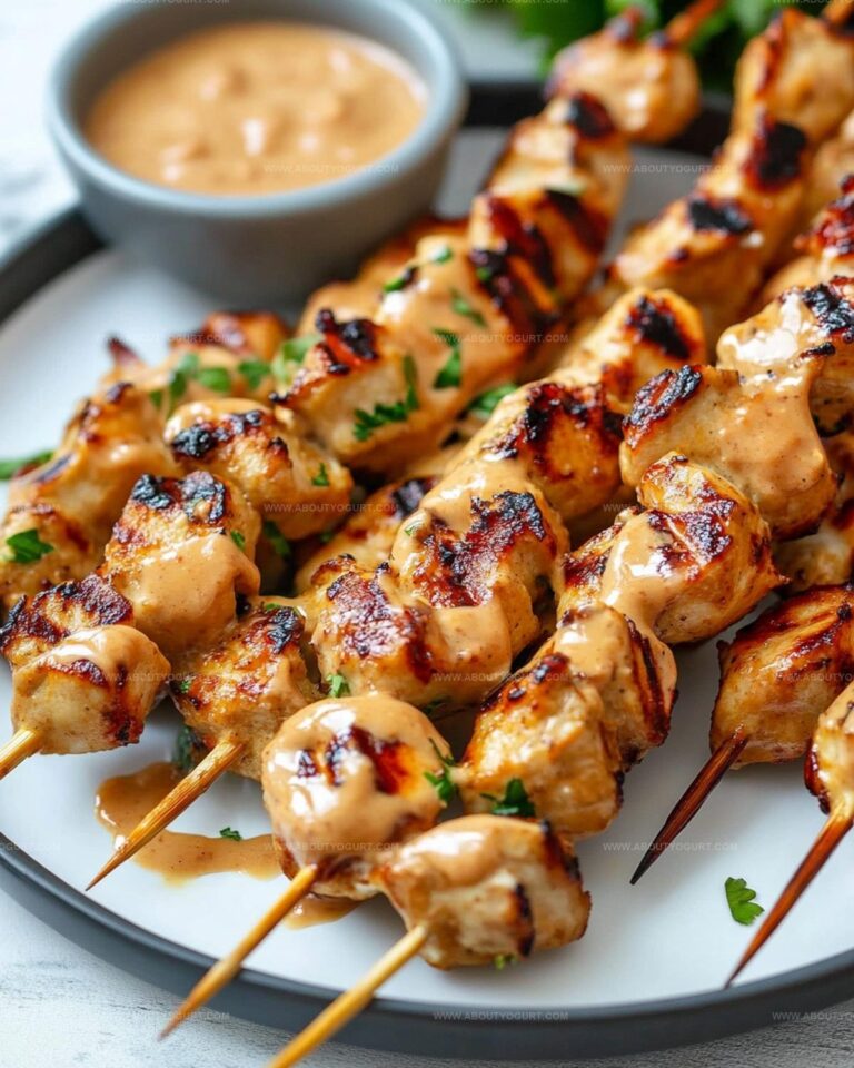 Chicken Satay with Peanut Sauce Recipe
