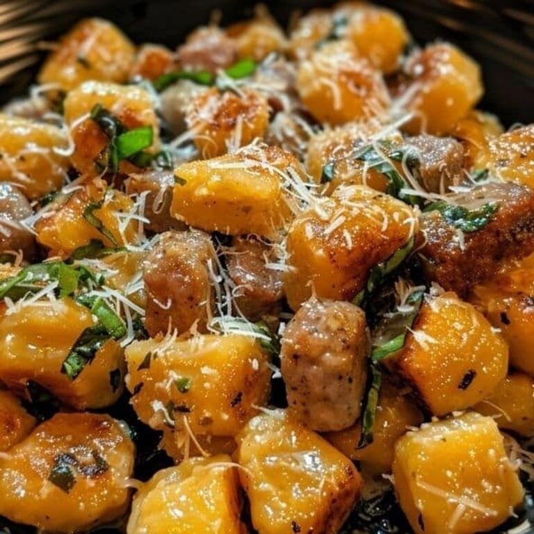 Creamy Butternut Squash Gnocchi with Sausage Recipe