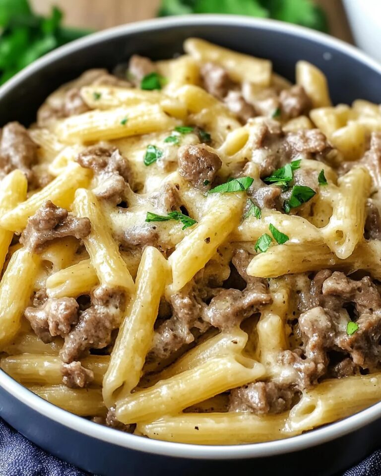 Classic Philly Cheesesteak Pasta Recipe