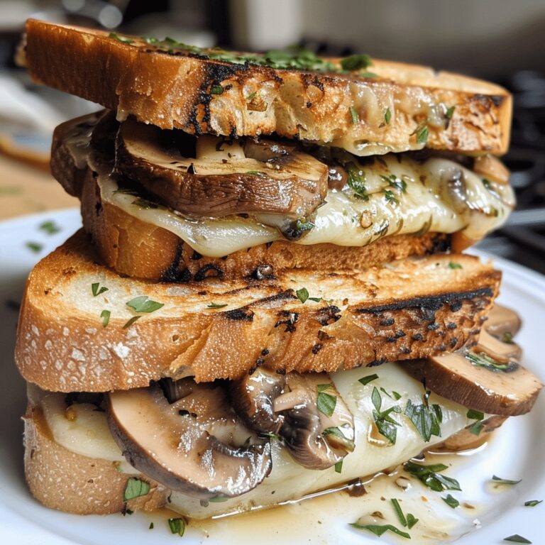 Garlic Mushroom Grilled Cheese Recipe