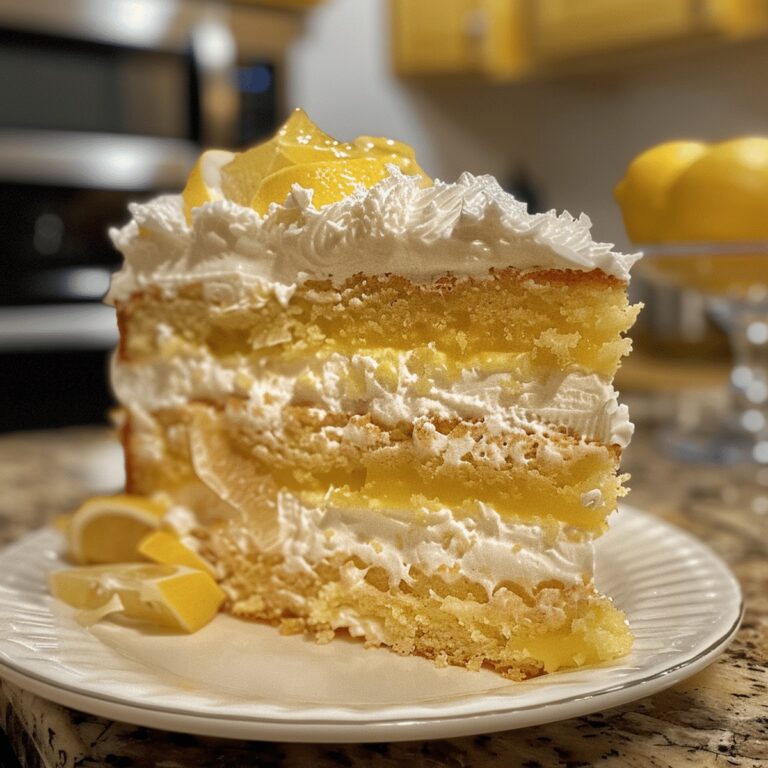 Italian Lemon Cream Cake Recipe