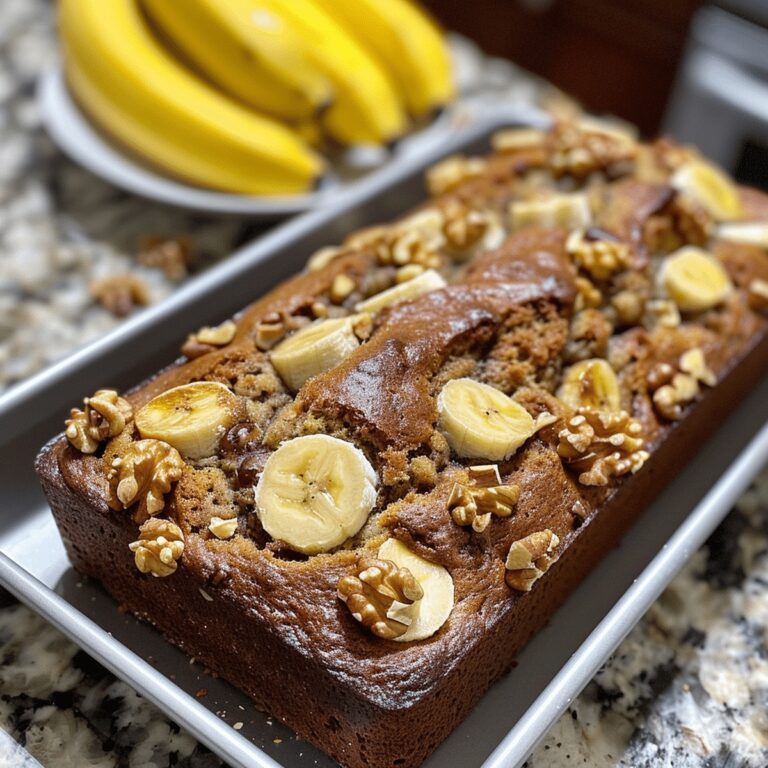 3-Ingredients Banana Bread Recipe