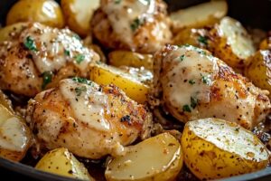 Garlic Parmesan Chicken And Potatoes Recipe