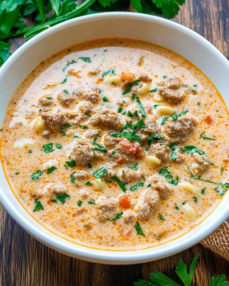 Creamy Parmesan Italian Sausage Ditalini Soup Recipe