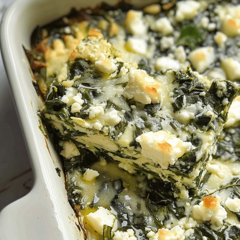 Spinach Casserole with Feta Cheese Recipe