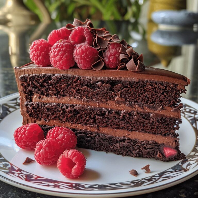 Chocolate Raspberry Truffle Cake Recipe