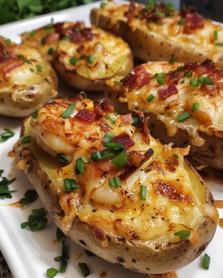 Shrimp and Bacon Loaded Baked Potato Recipe