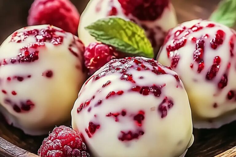 White Chocolate Raspberry Cheesecake Balls Recipe
