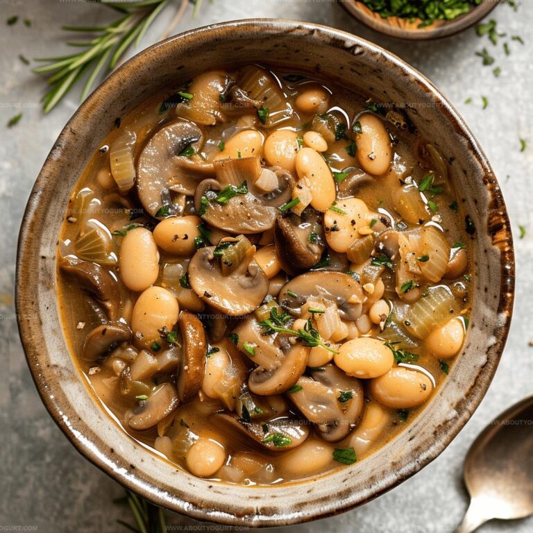 Earthy Mushroom and White Bean Stew Recipe