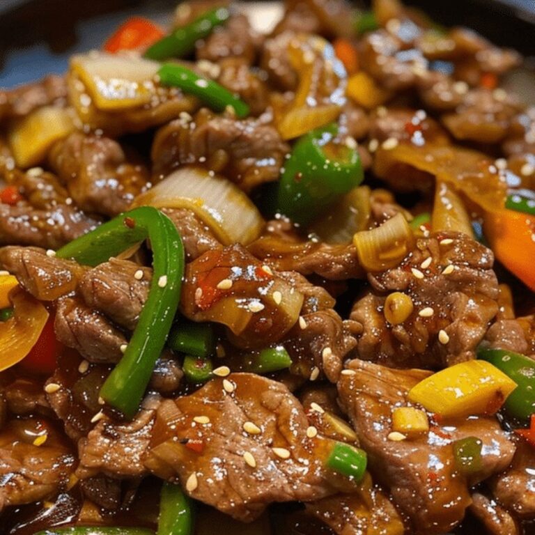 Sizzling Chinese Pepper Steak With Onions Recipe