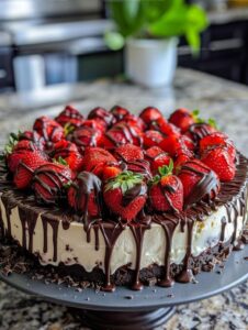 The Ultimate Chocolate Covered Strawberry Cheesecake Recipe