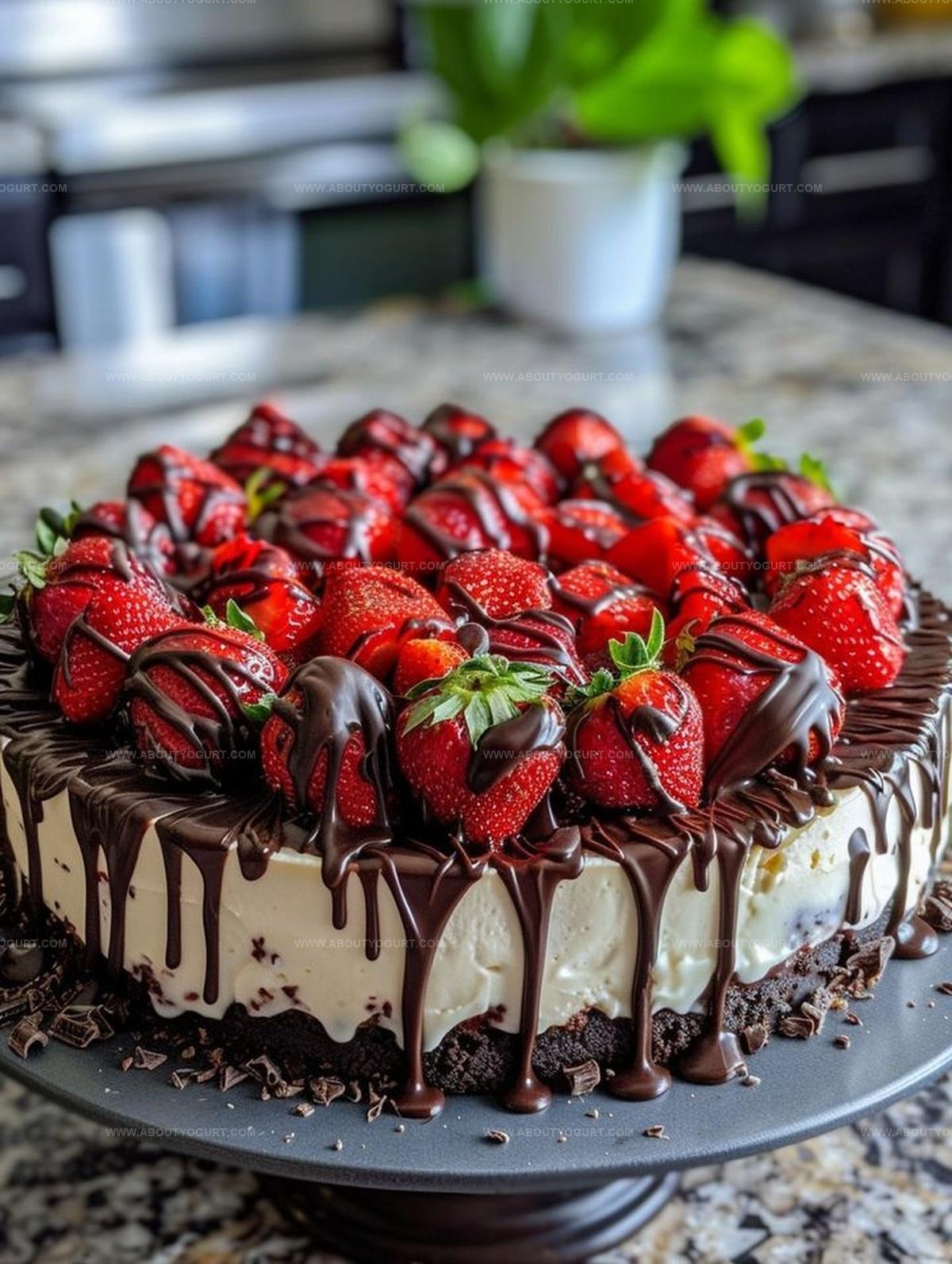 The Ultimate Chocolate Covered Strawberry Cheesecake Recipe