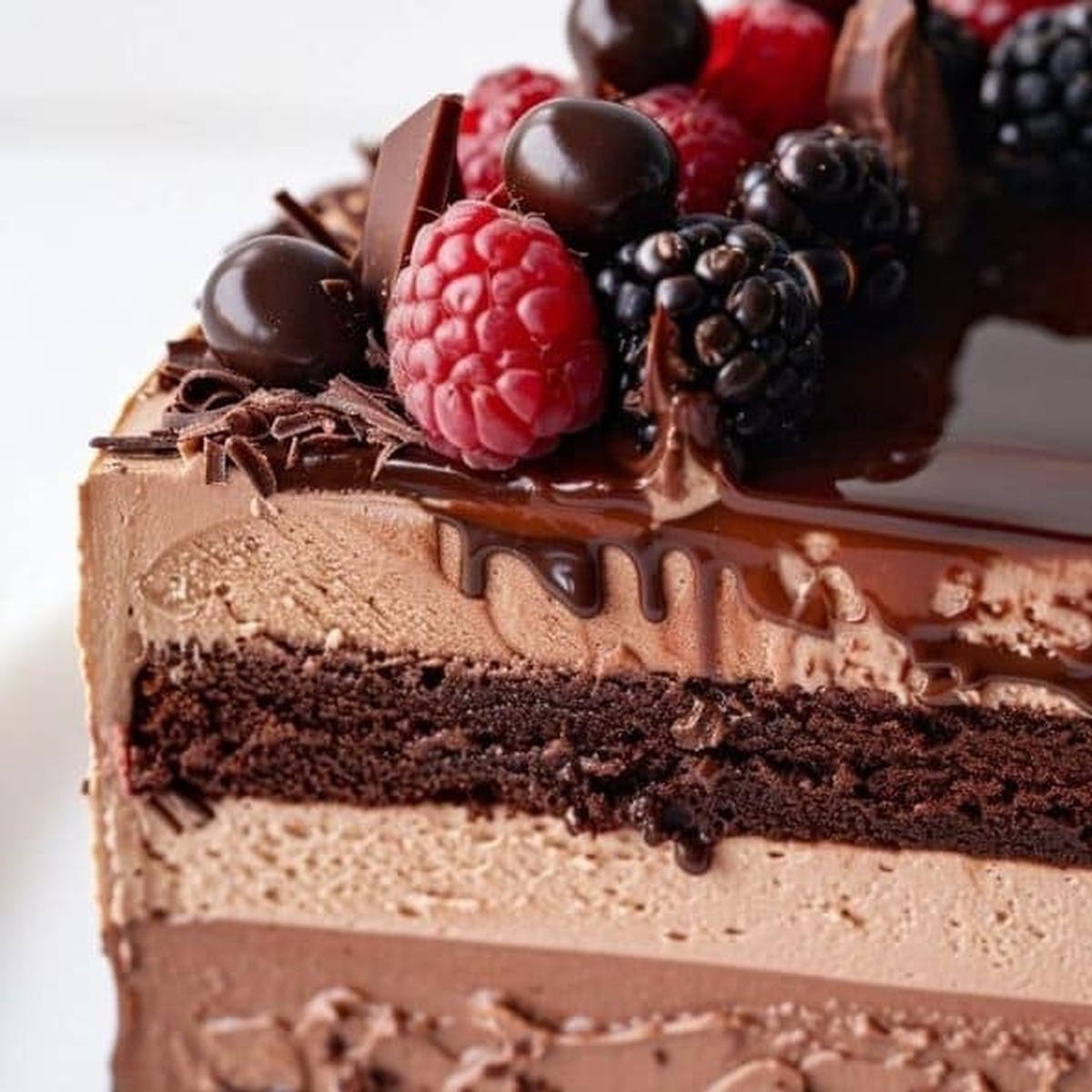 Ultimate Triple Chocolate Mousse Dream Cake Recipe