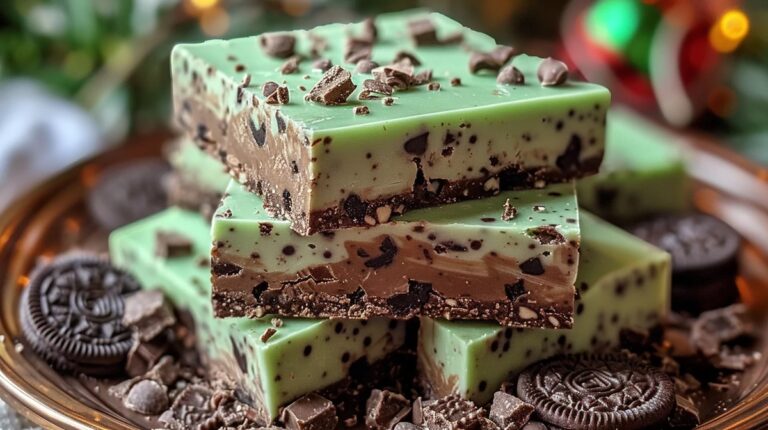 Christmas Mint Oreo Fudge Recipe