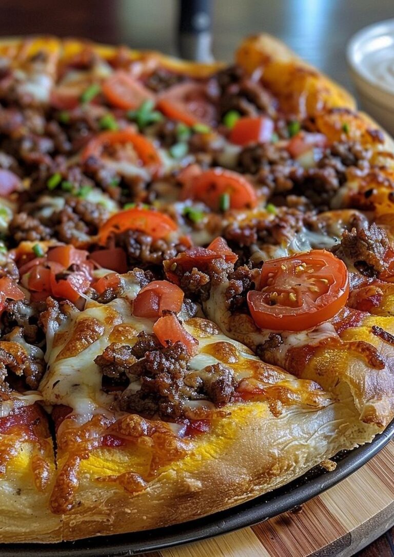 Amazing Pizza Burger Pie Recipe