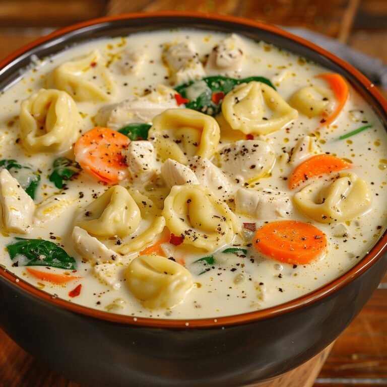 Chicken Alfredo Tortellini Soup Recipe
