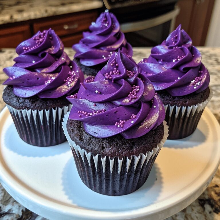 Purple Velvet Cupcakes Recipe
