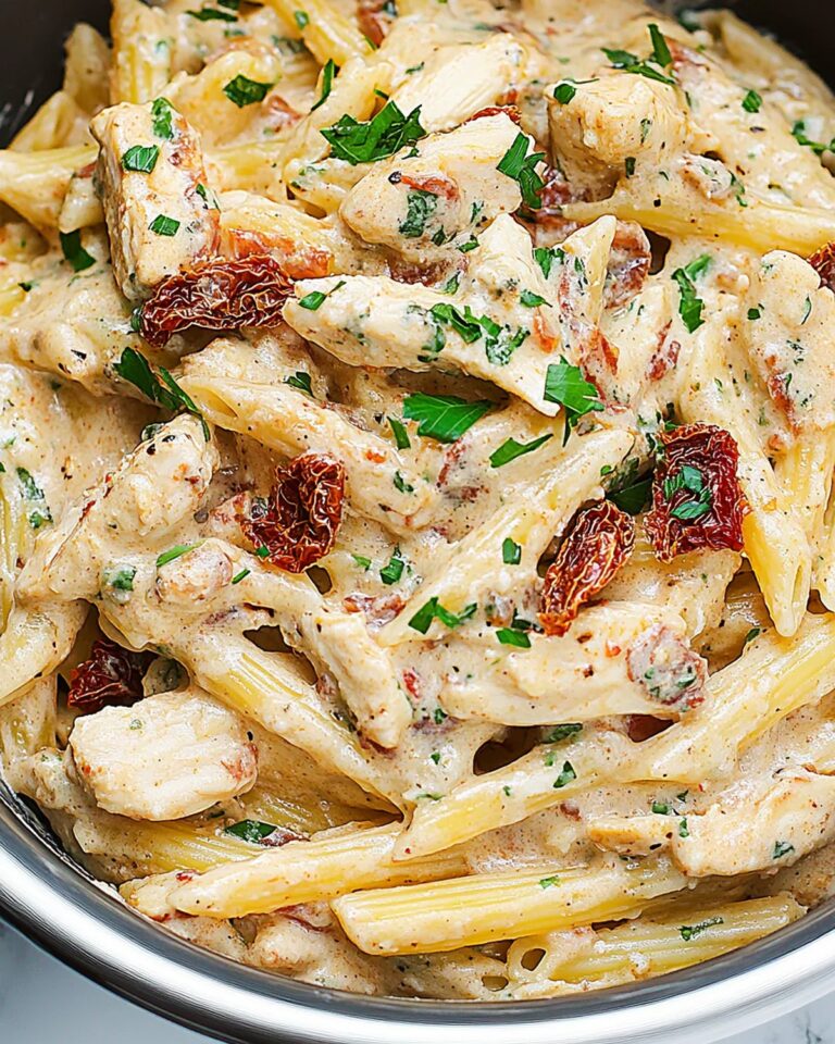 Creamy Sun-Dried Tomato Chicken Pasta Recipe