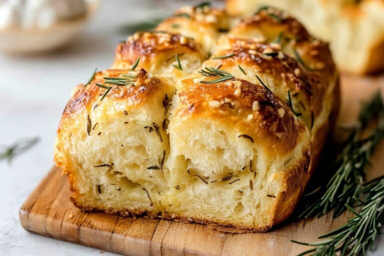 Rosemary Garlic Pull Apart Bread Recipe