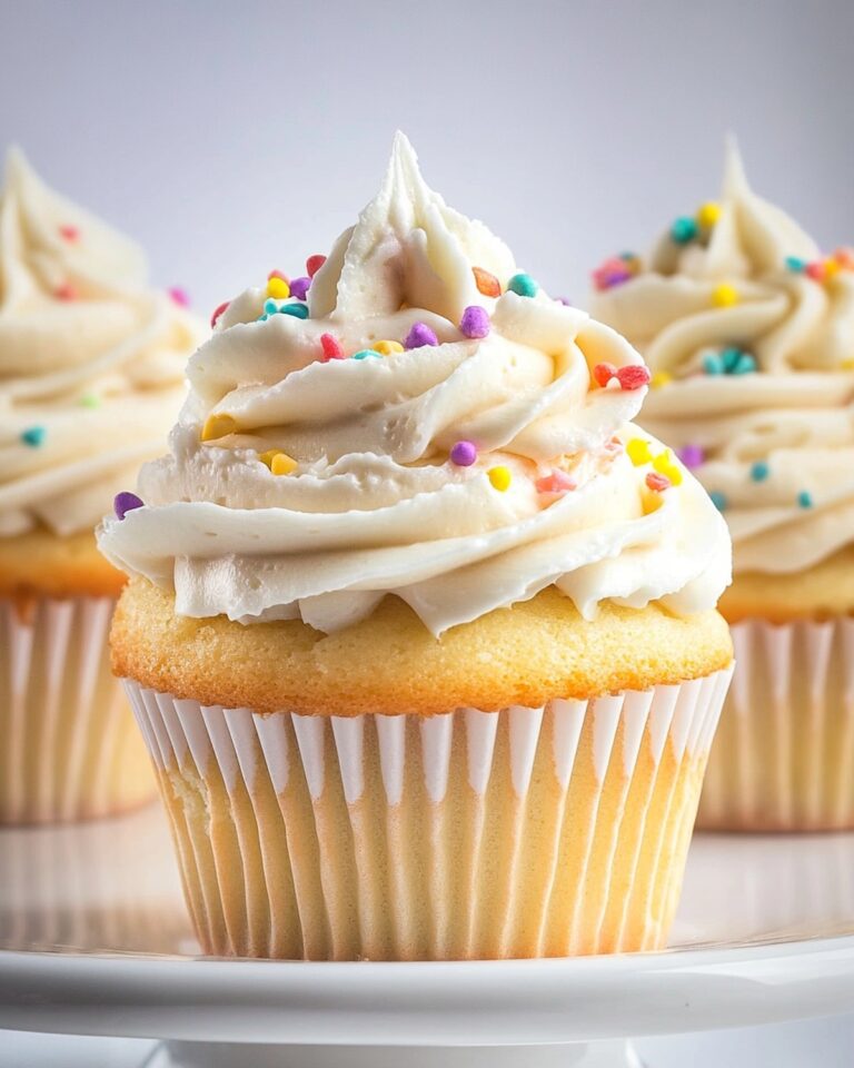 Moist and Fluffy Vanilla Cupcakes Recipe