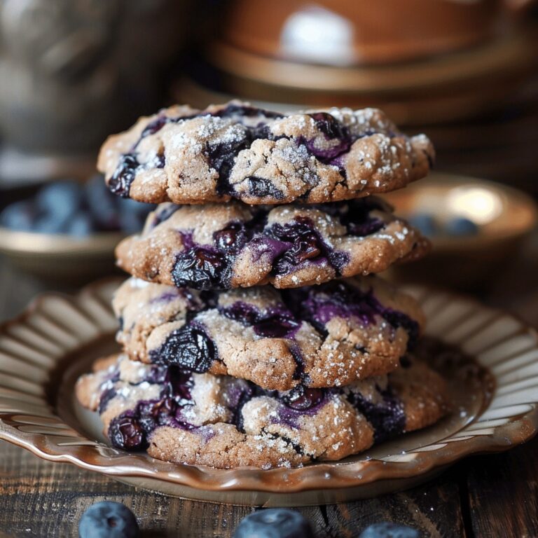 Blueberry Crinkle Cookies Recipe
