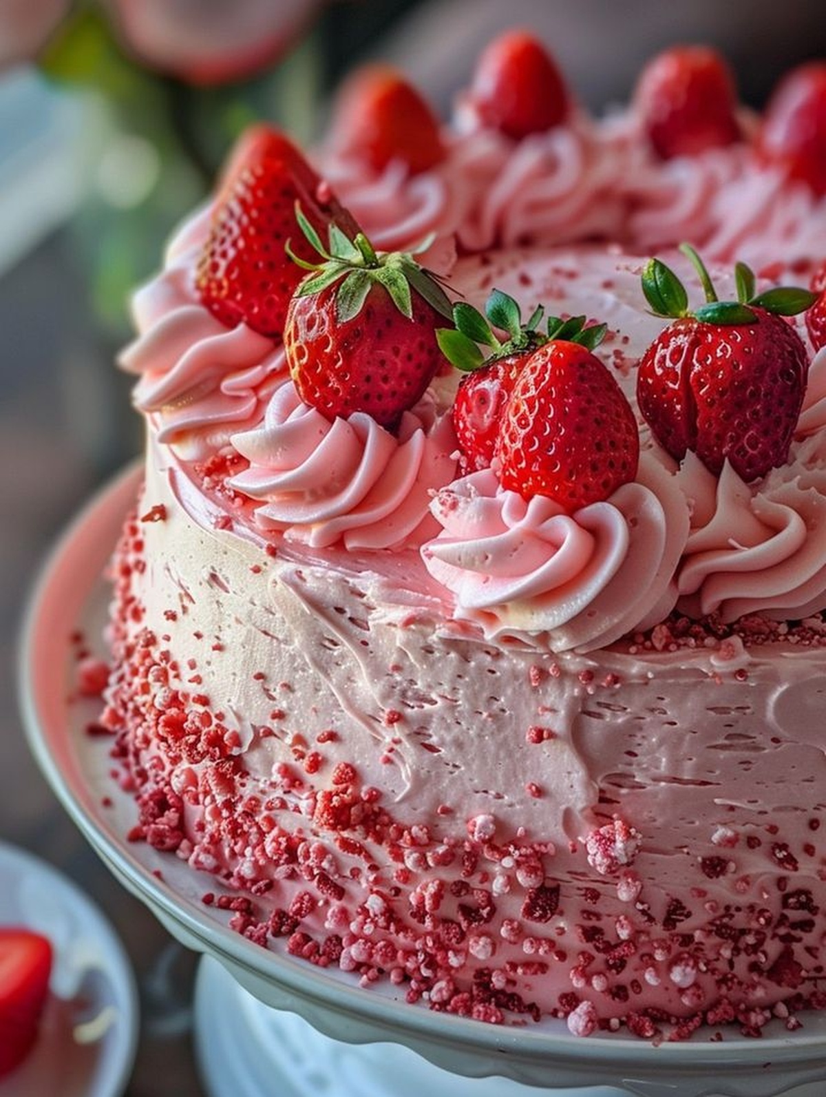 Strawberry Velvet Cake With Vanilla Bean Frosting Recipe