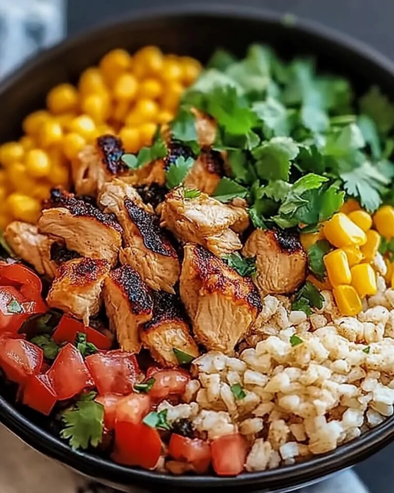 One Pan Chicken Burrito Bowl Recipe