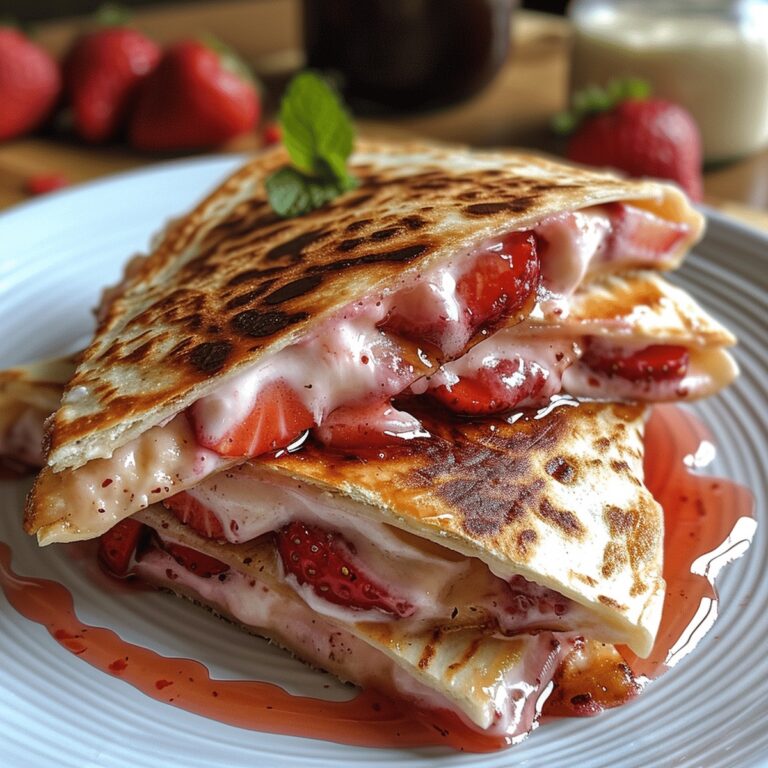 Strawberry Cheesecake Quesadillas Recipe