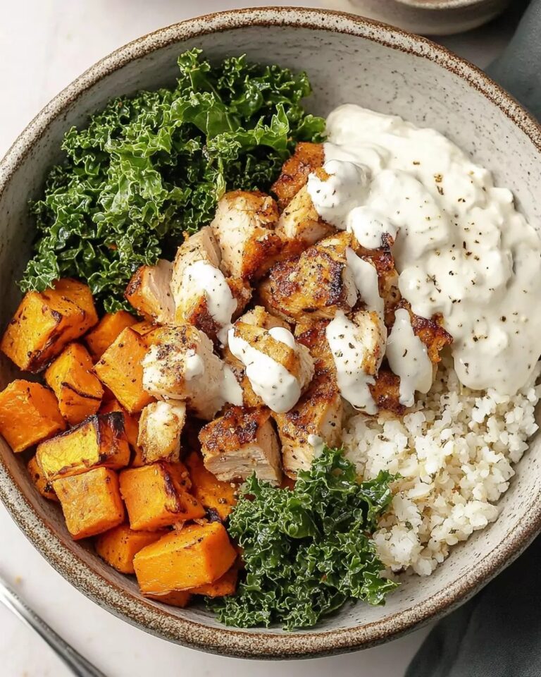 Roasted Chicken, Sweet Potato, and Kale Bowls Recipe