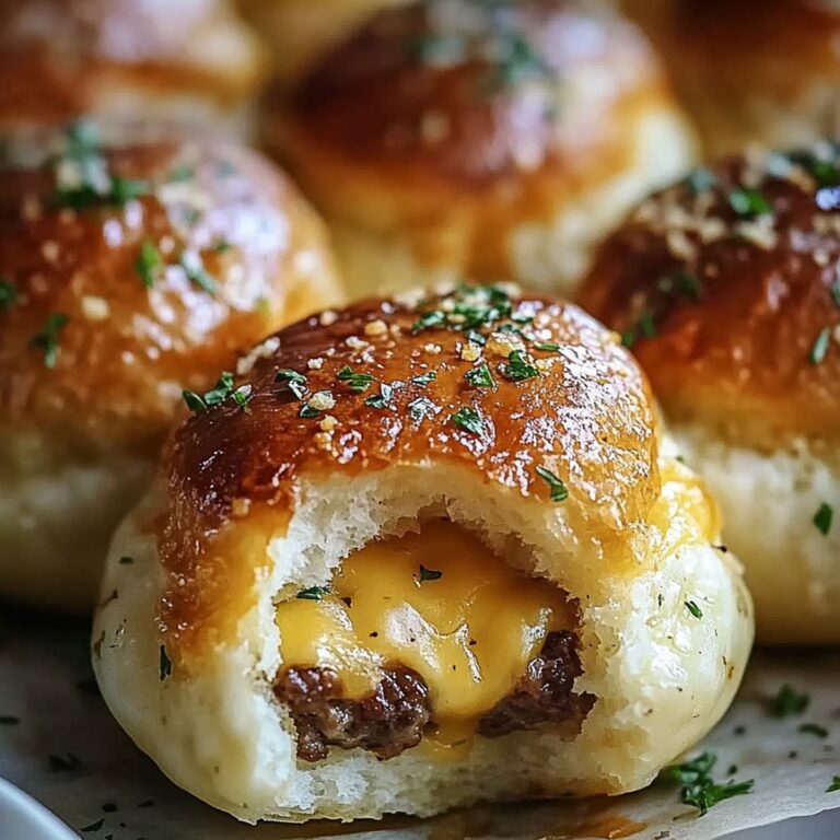 Garlic Parmesan Cheeseburger Bombs Recipe