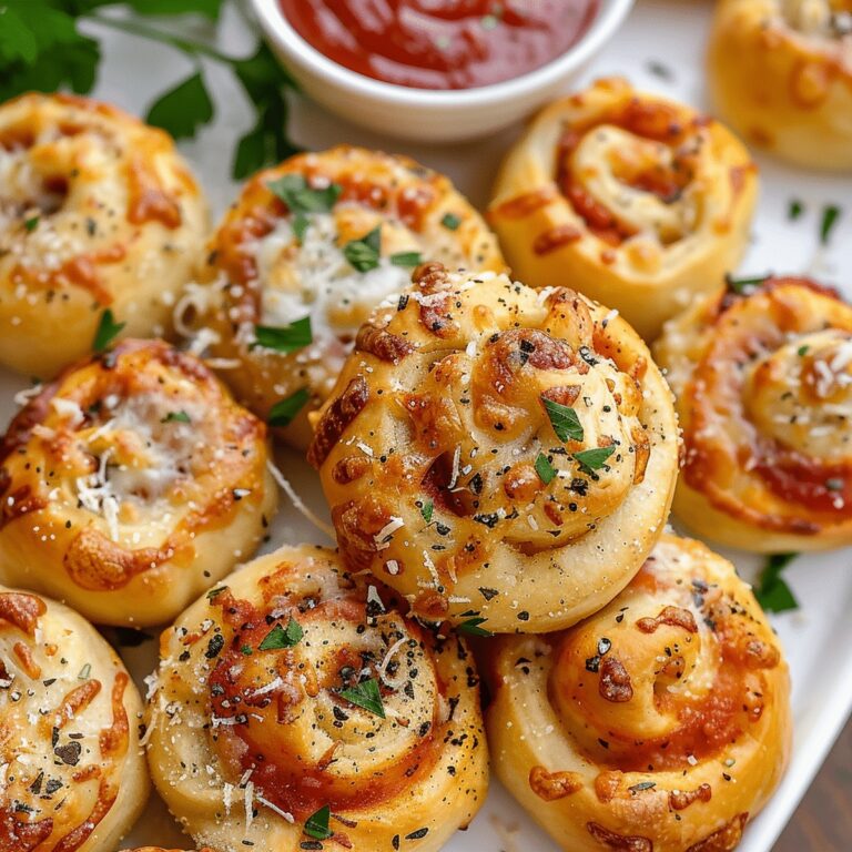 Garlic Parmesan Pizza Rolls Recipe