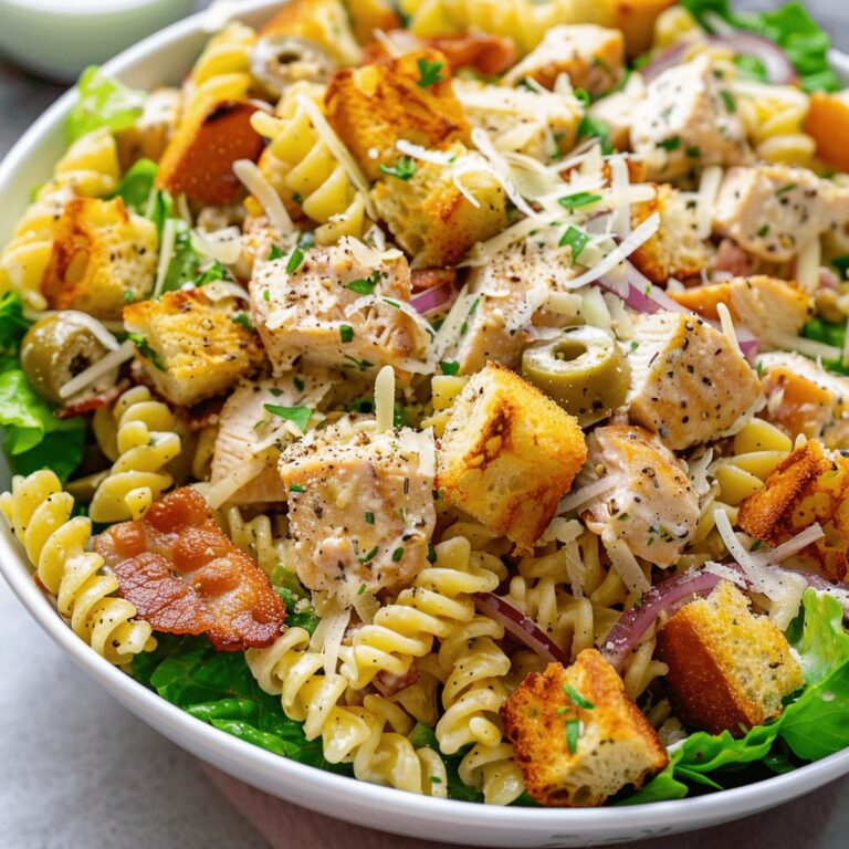 Chicken Caesar Pasta Salad Recipe