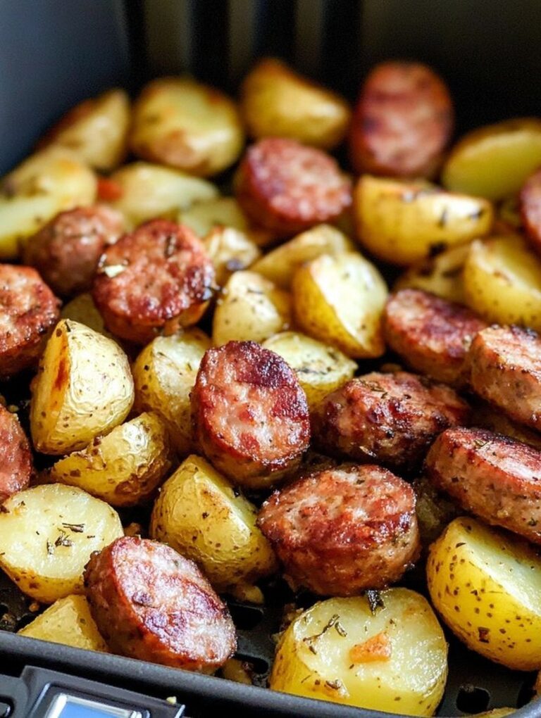 Quick Air Fryer Potatoes and Sausage Recipe