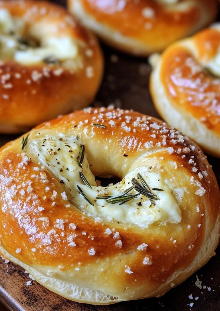 Mozzarella Stuffed Rosemary and Parmesan Soft Pretzels Recipe