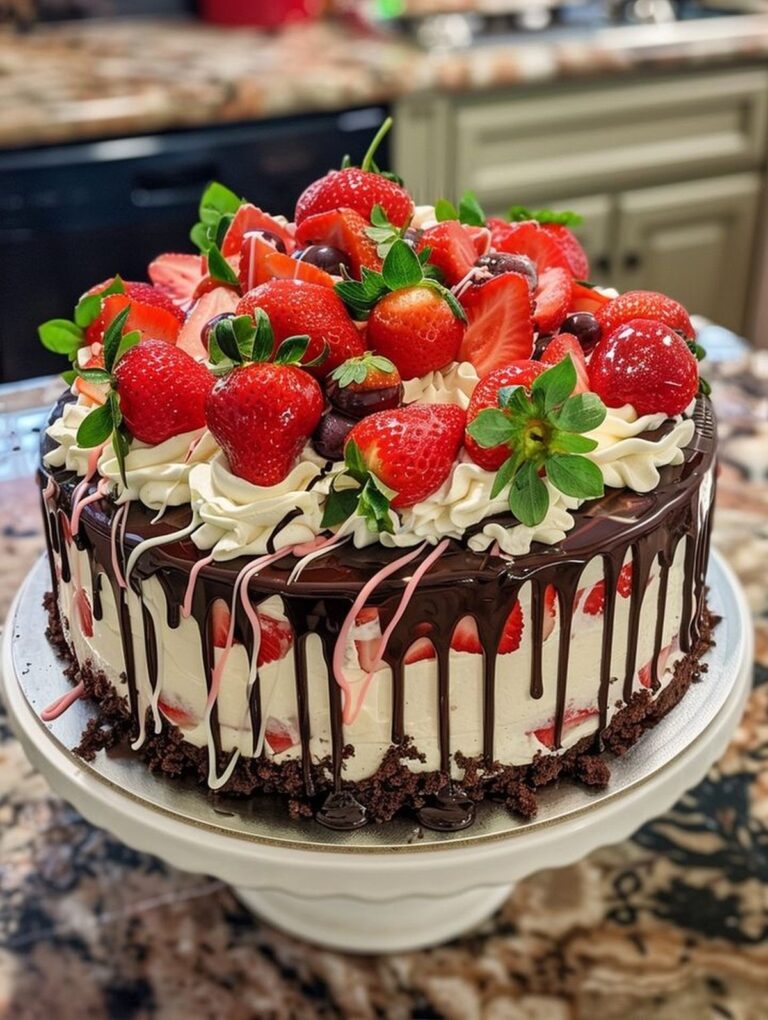 Strawberry Cheesecake Cake Recipe