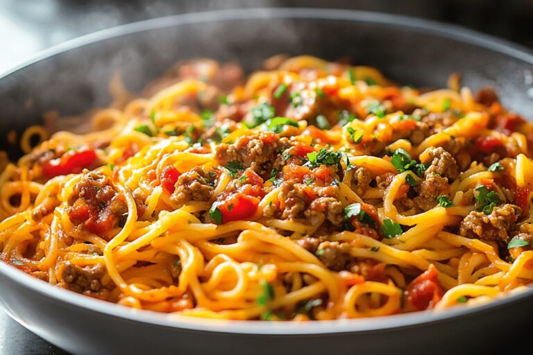 One Pot Taco Spaghetti Recipe