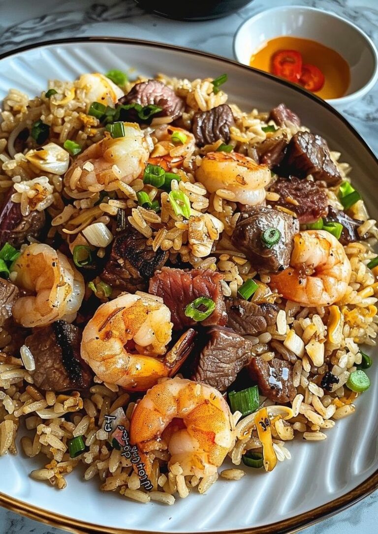 Shrimp & Steak Fried Rice Recipe
