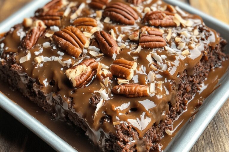 German Chocolate Poke Cake Recipe