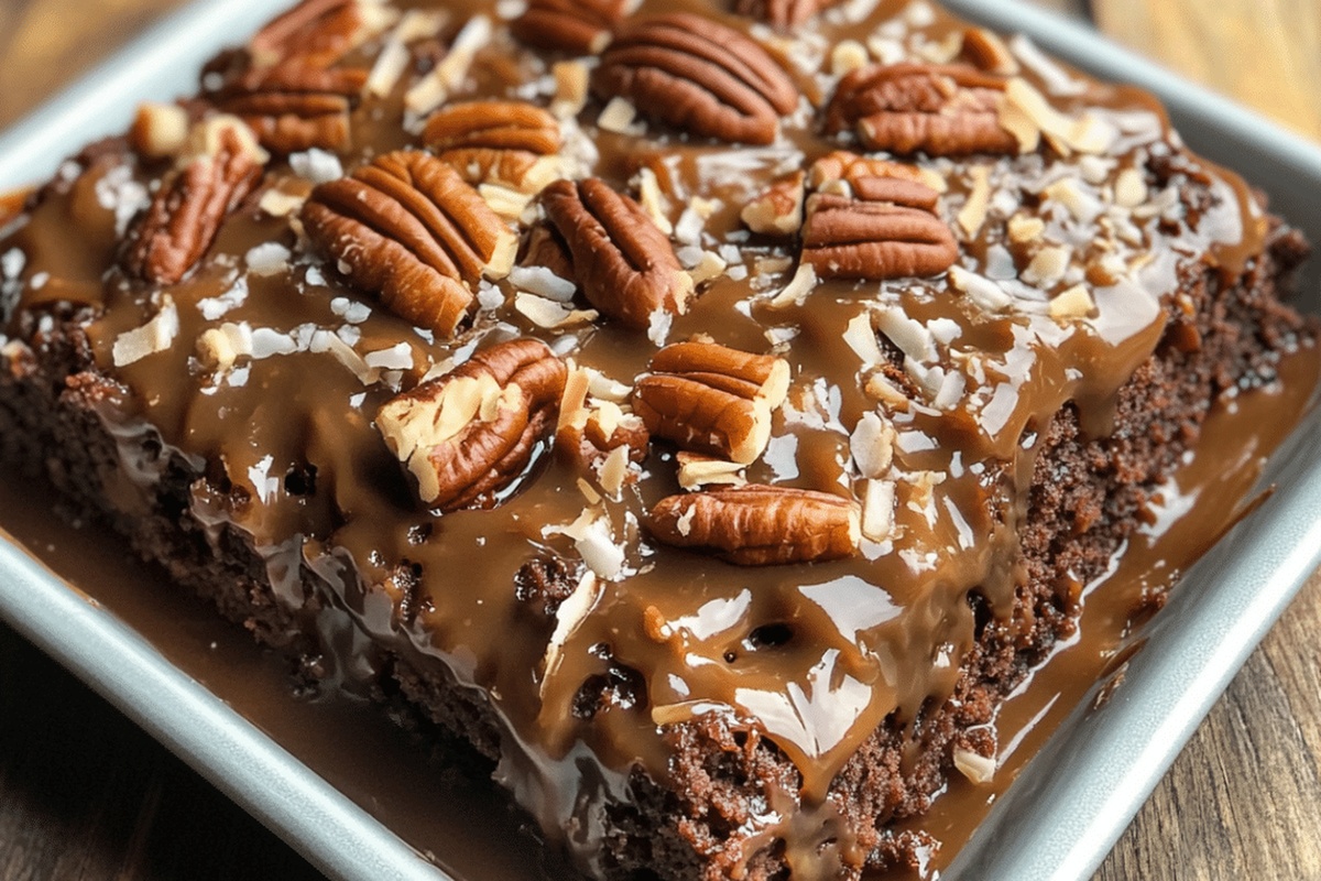 German Chocolate Poke Cake Recipe