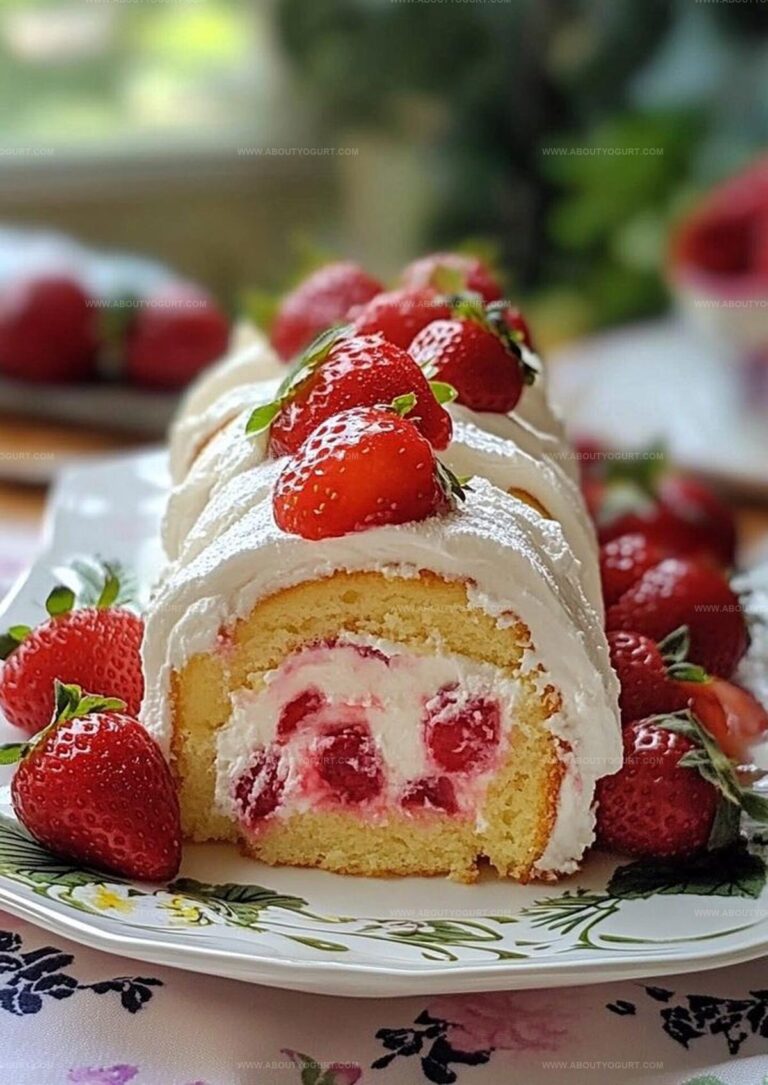 Easy Strawberry Cake Roll Recipe