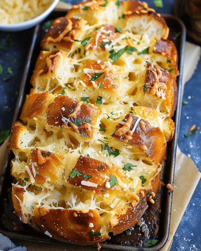 Cheesy Pull-Apart Garlic Bread Recipe