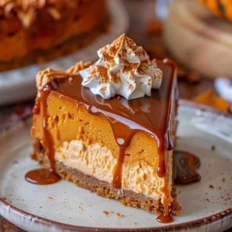 Pumpkin Caramel Cheesecake Delight Recipe