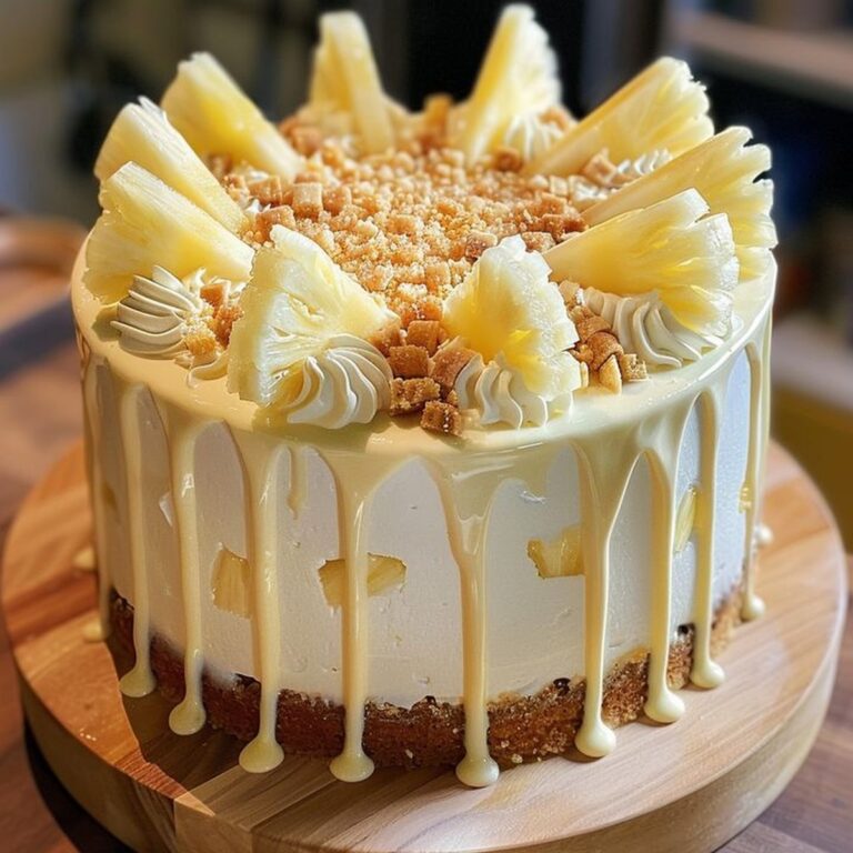 Irresistible White Chocolate Pineapple Cake Recipe
