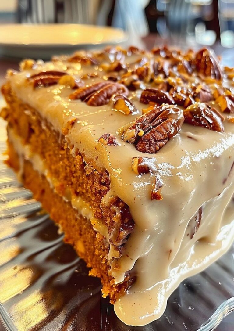 Sweet Potato Honeybunn Cake With Pecans & Grated Sweet Potato Icing Recipe