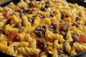 Cheesy Beef Taco Pasta Recipe