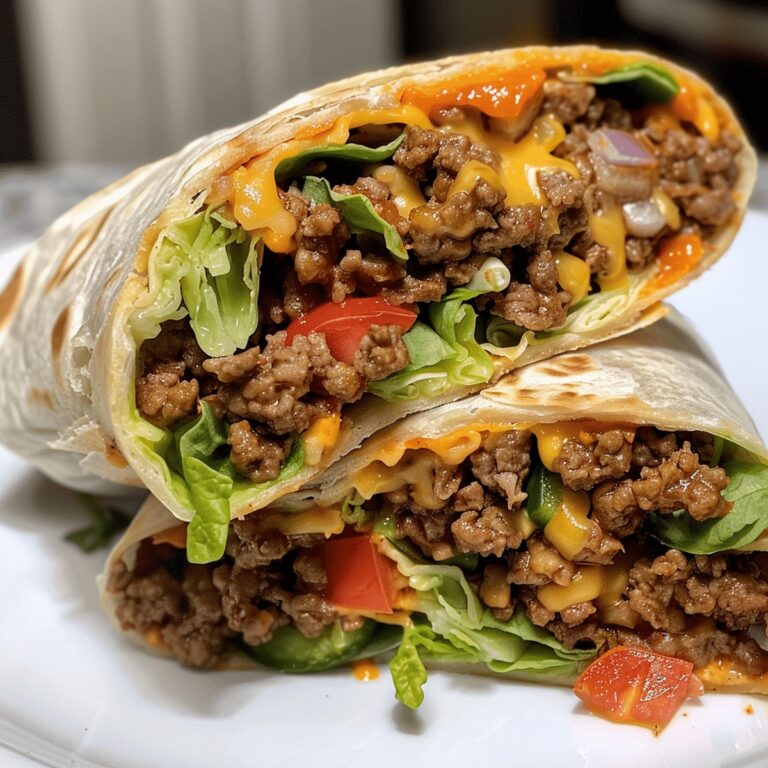 Nacho Cheese Beef Wrap Recipe