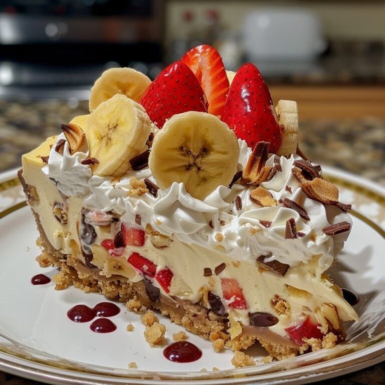 No-Bake Banana Split Cheesecake Recipe