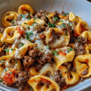 Creamy Cheesesteak Tortellini In Rich Provolone Sauce Recipe