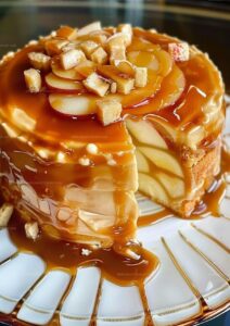 Apple Toffee Caramel Cake Recipe