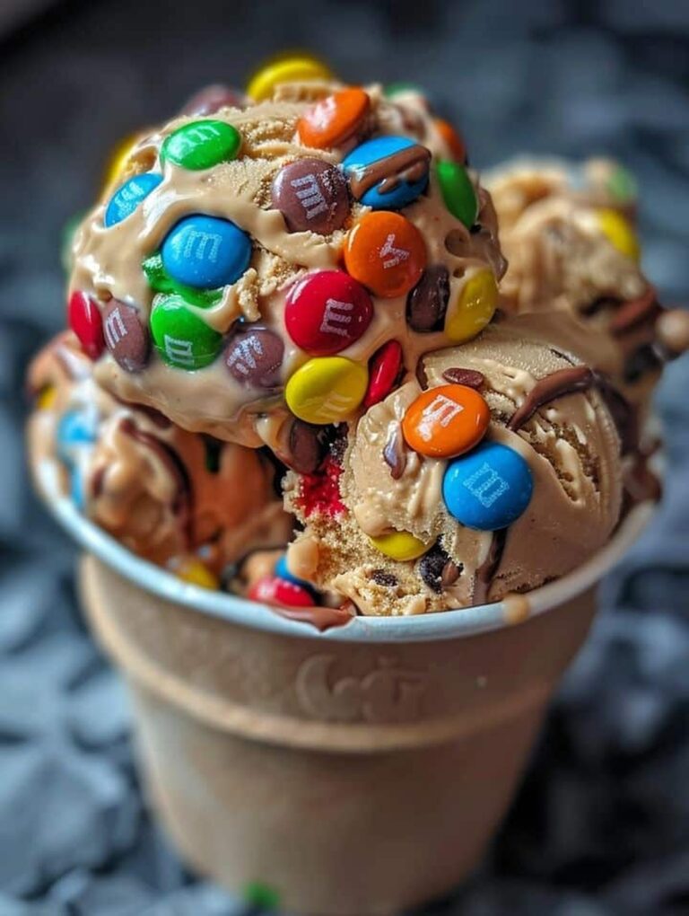 M&Ms And Reeses Cookie Monster Ice Cream Recipe